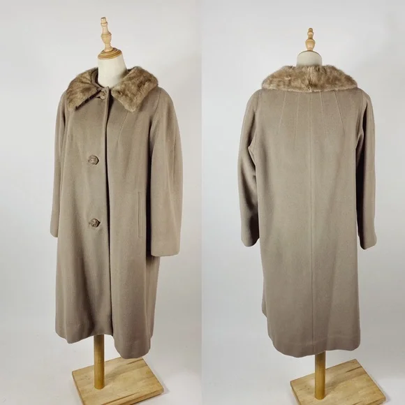 80s maxi wool long coat vintage mode